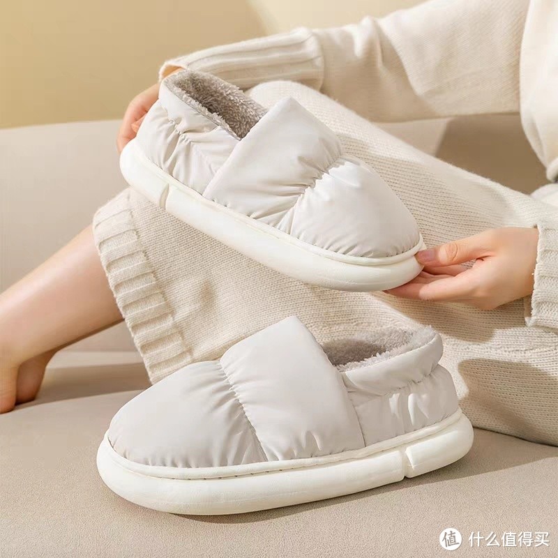 冬季必备！舒适棉拖鞋，防滑底，柔软亲肤，让你的脚丫暖暖的