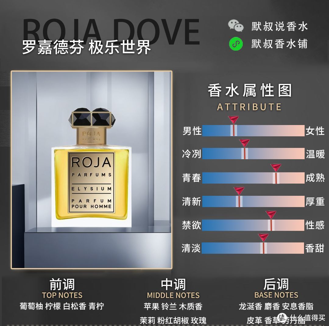 清爽干净、十分日常百搭的男士香水丨ROJA 极乐世界