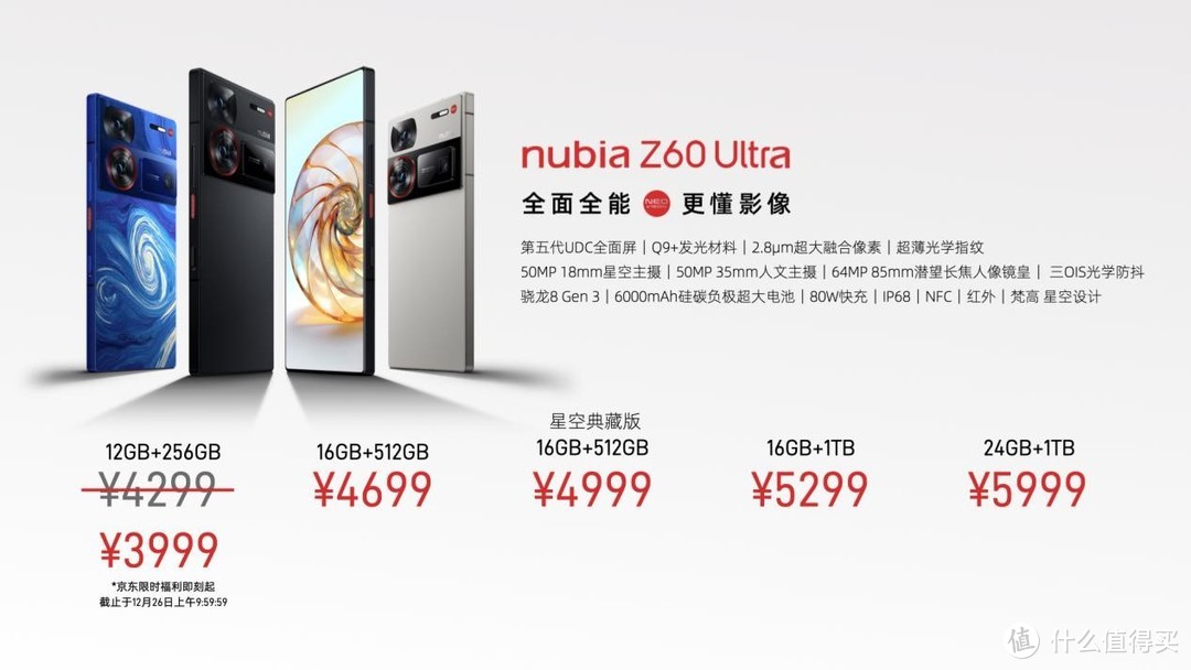 你能想到的顶级配置这手机都给到了！努比亚发布最新影像旗舰Z60Ultra限时只要3999元起