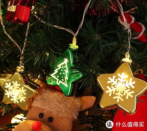 拾点渔 圣诞雪花星星灯串——营造温馨浪漫的圣诞氛围