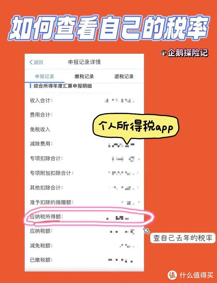 在「个人所得税app」里查看去年的应税额度