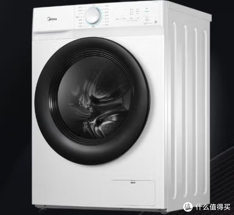 美的10KG滚筒洗衣机，洗烘一体，低噪变频，节能省电，家庭洗衣好帮手！
