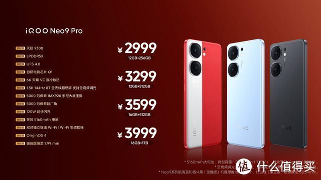 iQOO Neo9 Pro发布：天玑9300+120W闪充，12GB+256GB版仅需2999元
