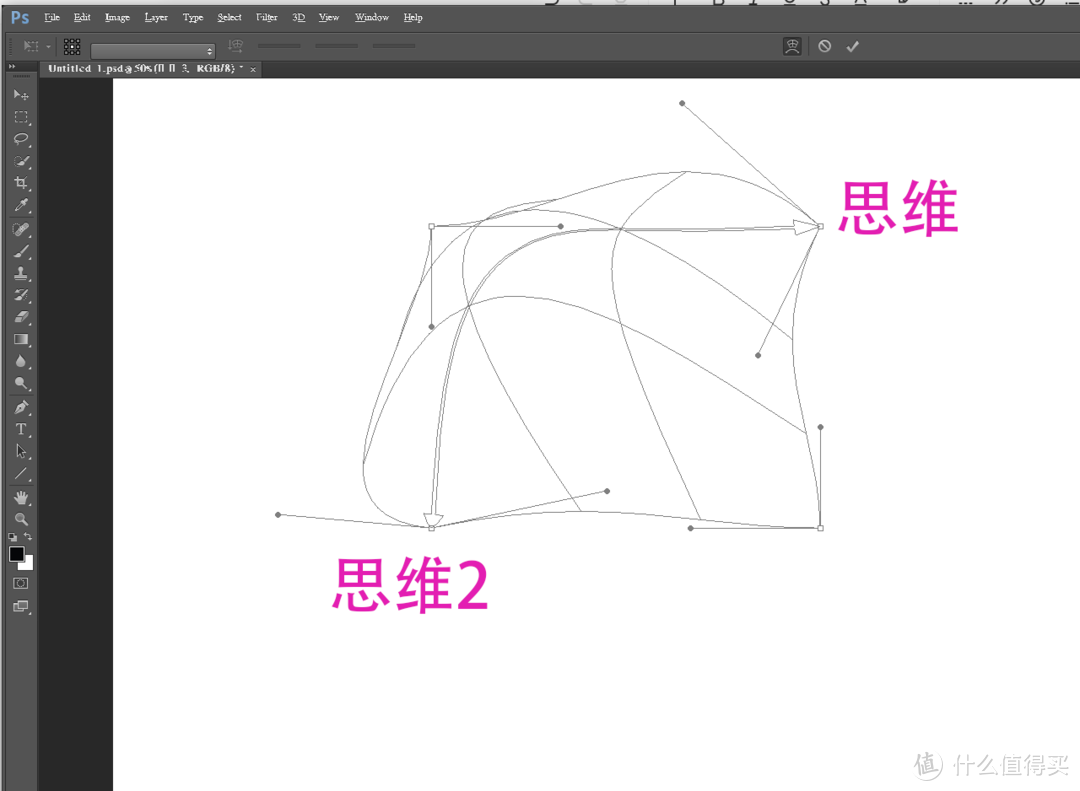 解决Linux系统Photoshop工具栏字体乱码的方法+怎么用PS画思维导图？