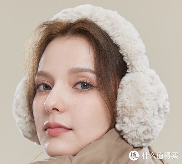 玖慕（JIUMU）女士 可折叠耳罩RZ017 米驼柯基：可爱造型设计，保暖防寒材质