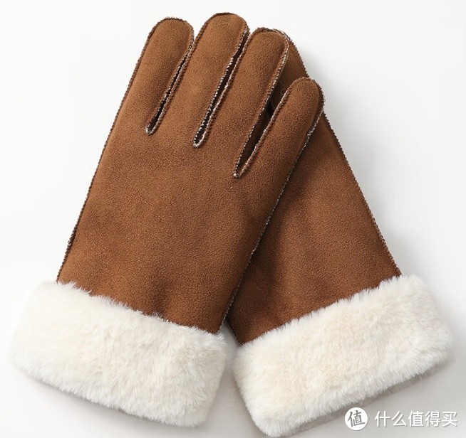 玖慕 加厚保暖麂皮绒手套 GLW037：经典纯色款式，守护双手温暖