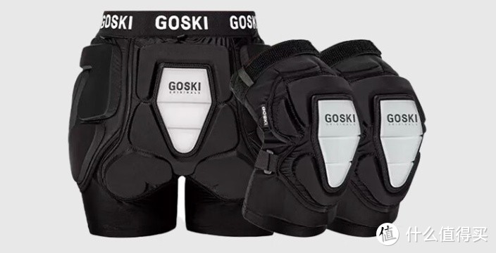 GOSKI滑雪运动护具套装——硅胶护臀、护膝
