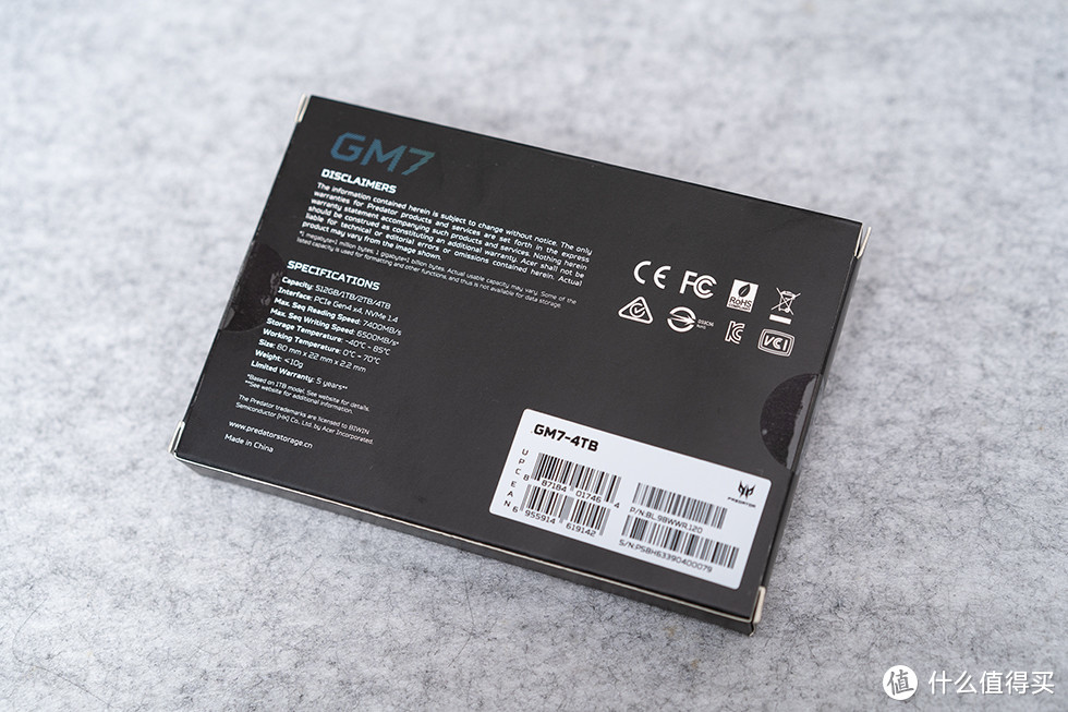 宏碁掠夺者 GM7 4TB SSD ：大容量m.2存储的性价比之选
