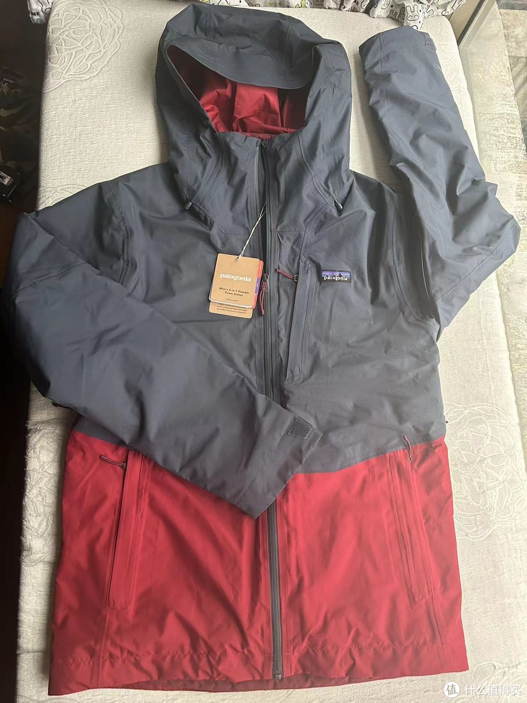 Patagonia 3-in-1 powder town jacket, 31695, S, sequoia red