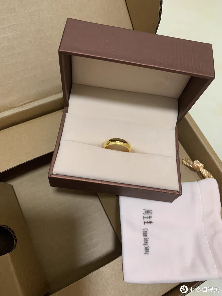千足金素圈戒指，情人节必入的礼物
