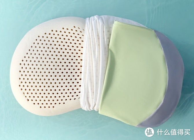 水星家纺 泰国乳胶枕 珊瑚粉，舒适呵护颈椎 科学入睡选择