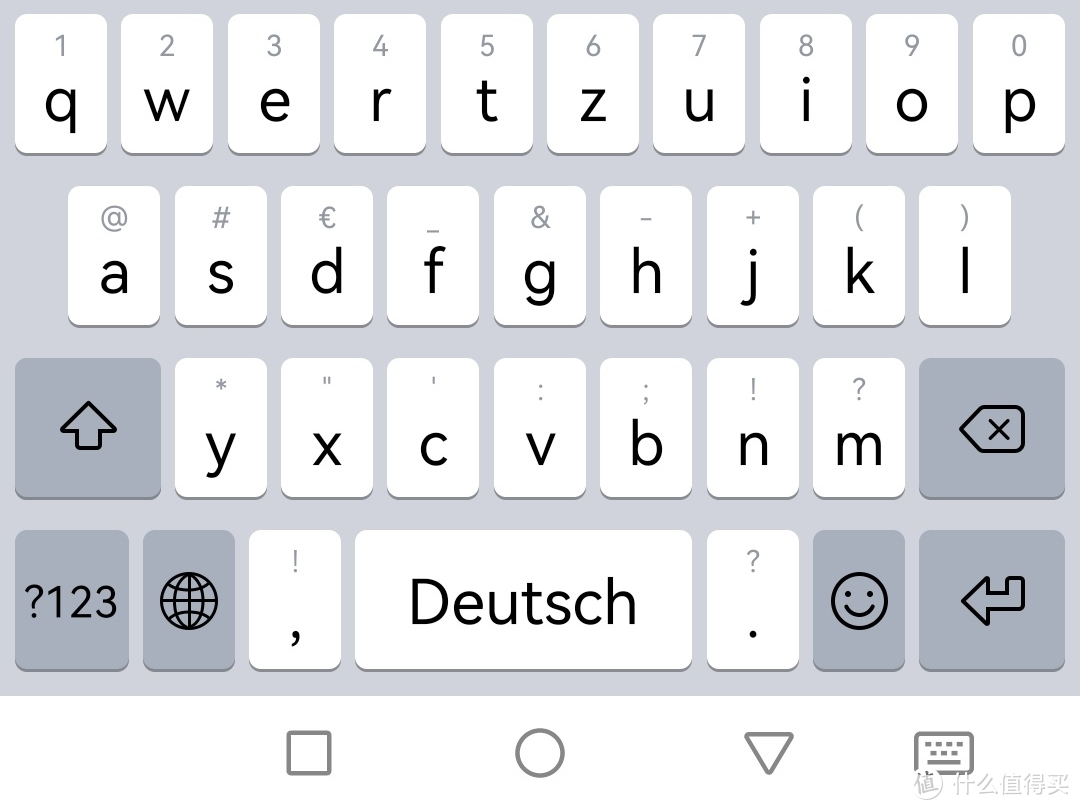 德语键盘界面