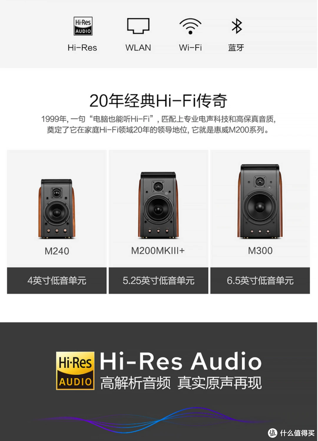 一门五杰，惠威M系列有源2.0音箱哪款更值得买