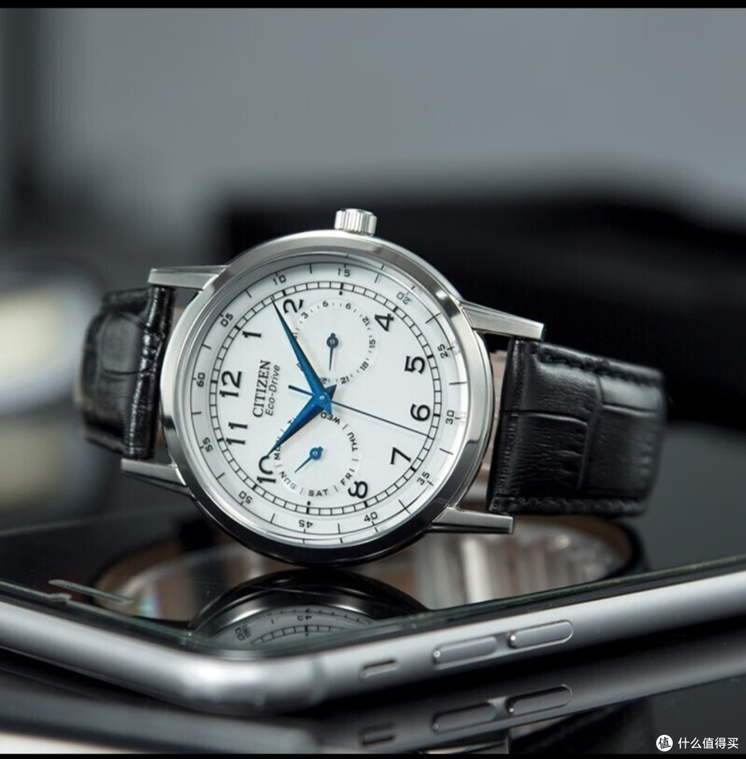 citizen西铁城光动能小蓝针手表 ao9000-06b