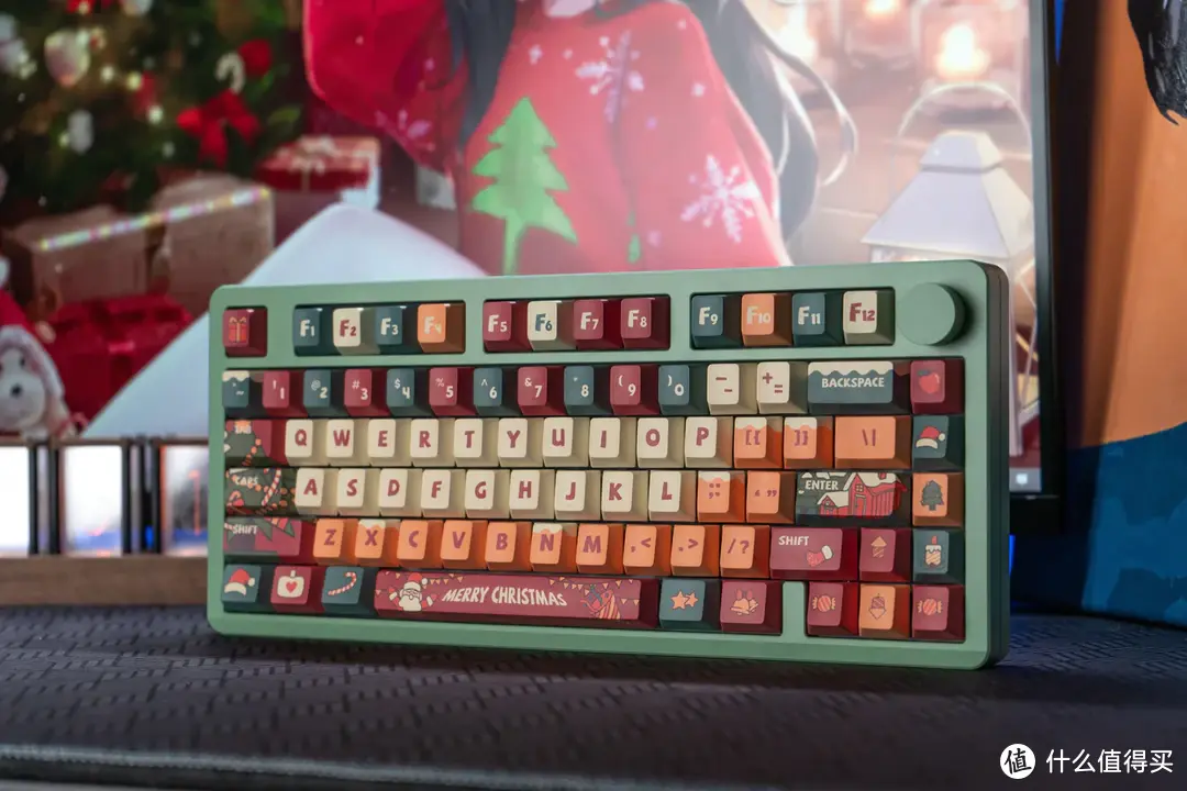 绿色HI8+圣诞键帽
