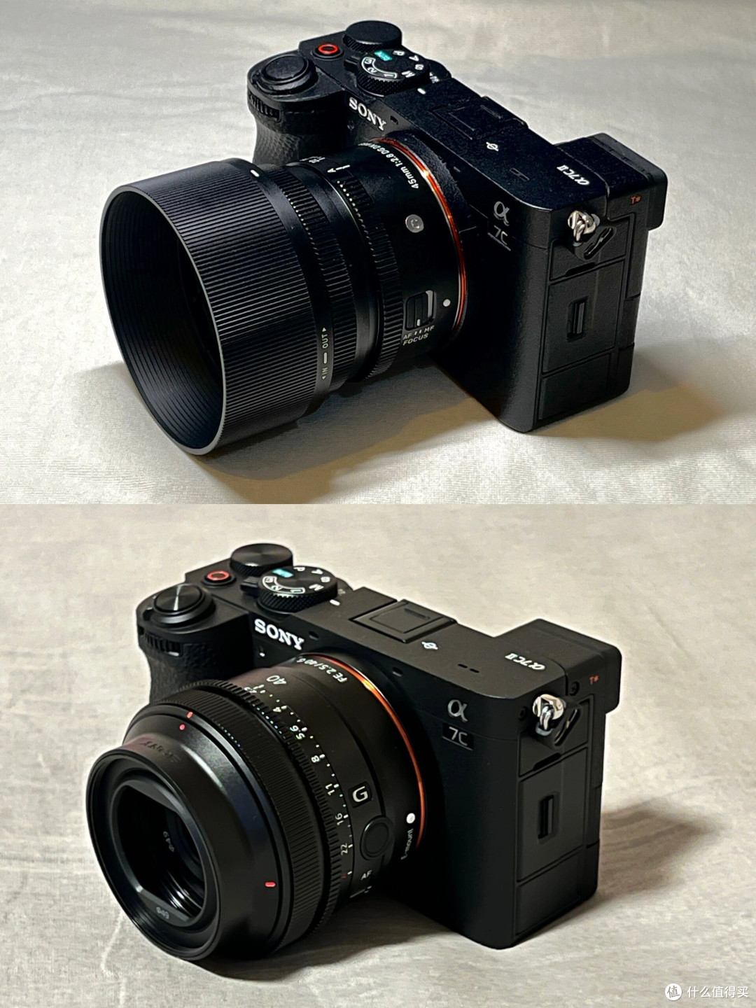 只看颜值适马45和索尼40哪个更搭c2