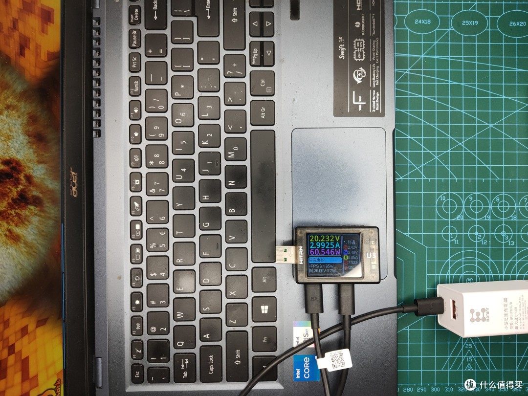 充电头充电线篇四从买线到惊喜惊吓全都有element65w1a1c充电头评测