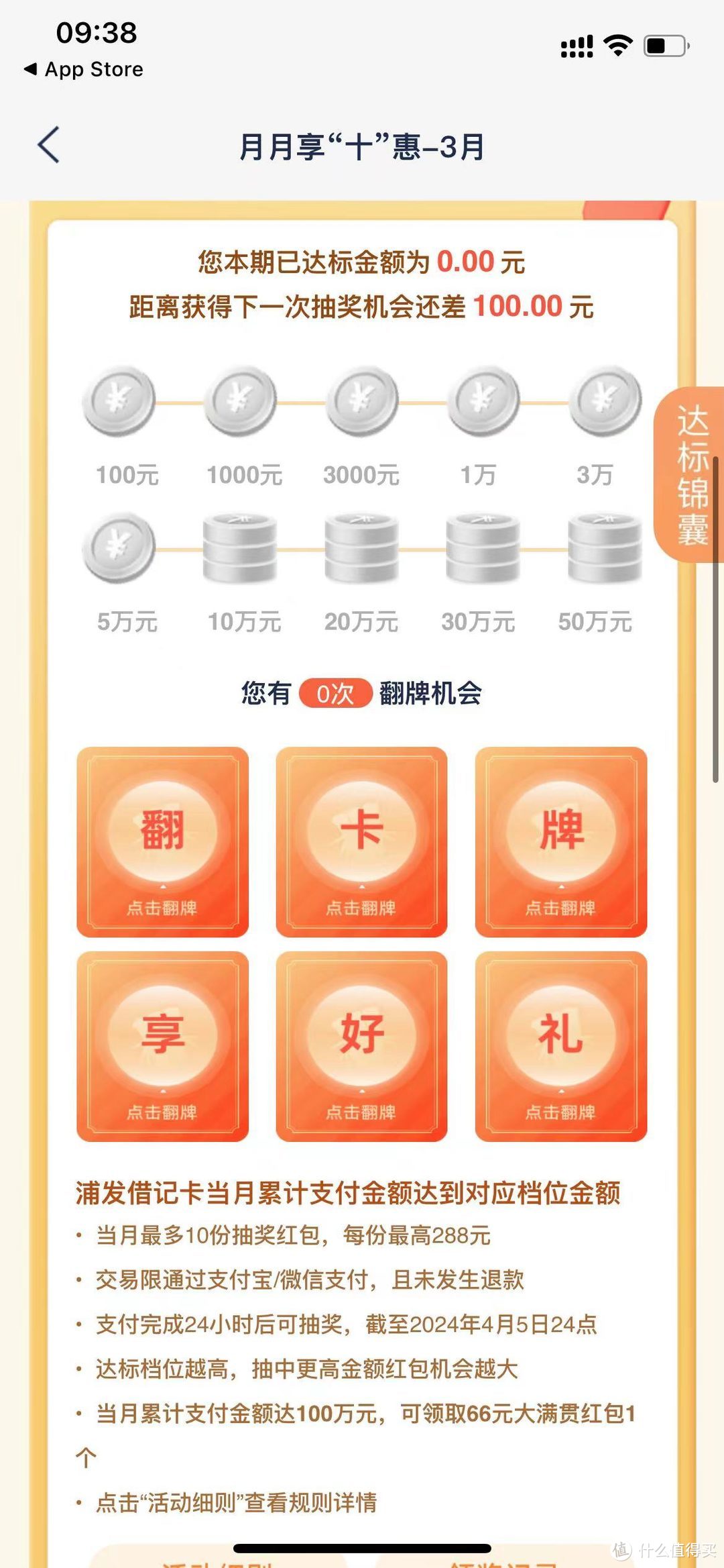 上！288元大毛！666元刷卡金！月月返现