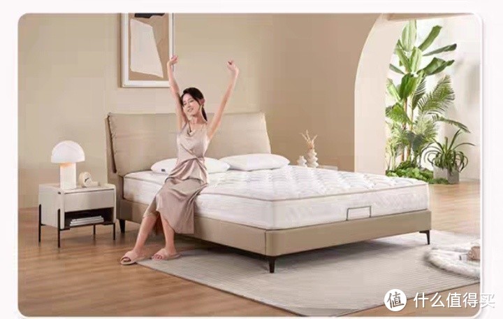 睡个好觉，做个好梦分享好物：塔利亚喜临门官方家用乳胶软垫椰棕偏硬棕垫席梦思弹簧床垫。