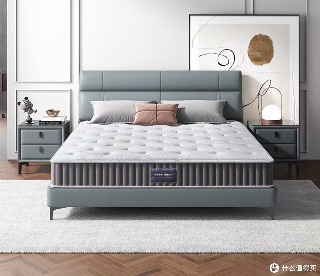 睡个好觉，全友家居乳胶床垫软硬两用黄麻床垫家用弹簧床垫硬垫不能少。