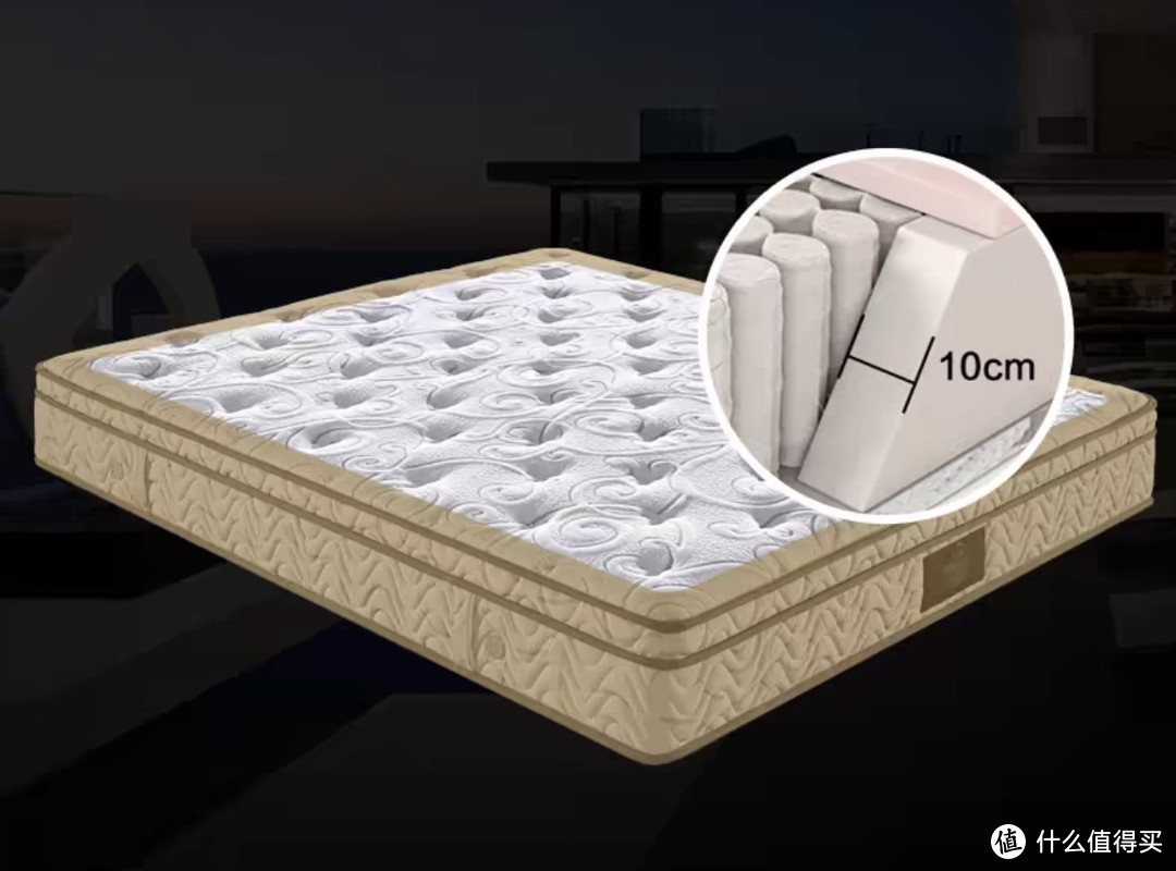 1.1万多买一个慕思希尔顿酒店同款乳胶床垫1.8米独立弹簧1.5m席梦思2cm进口乳胶，为好的睡眠很值得。