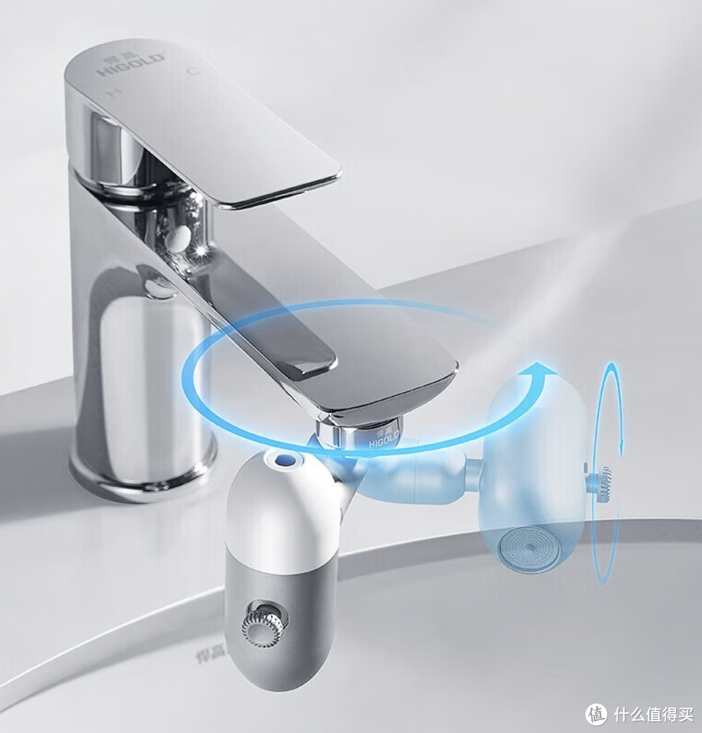 悍高上新多功能外接龙头，创新翻转切换、750度万向调节、四种水花模式、富氧防溅出水