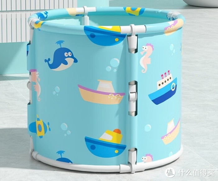 劳可里尼 婴儿可折叠游泳桶：秒速开合，免安装保温浴桶
