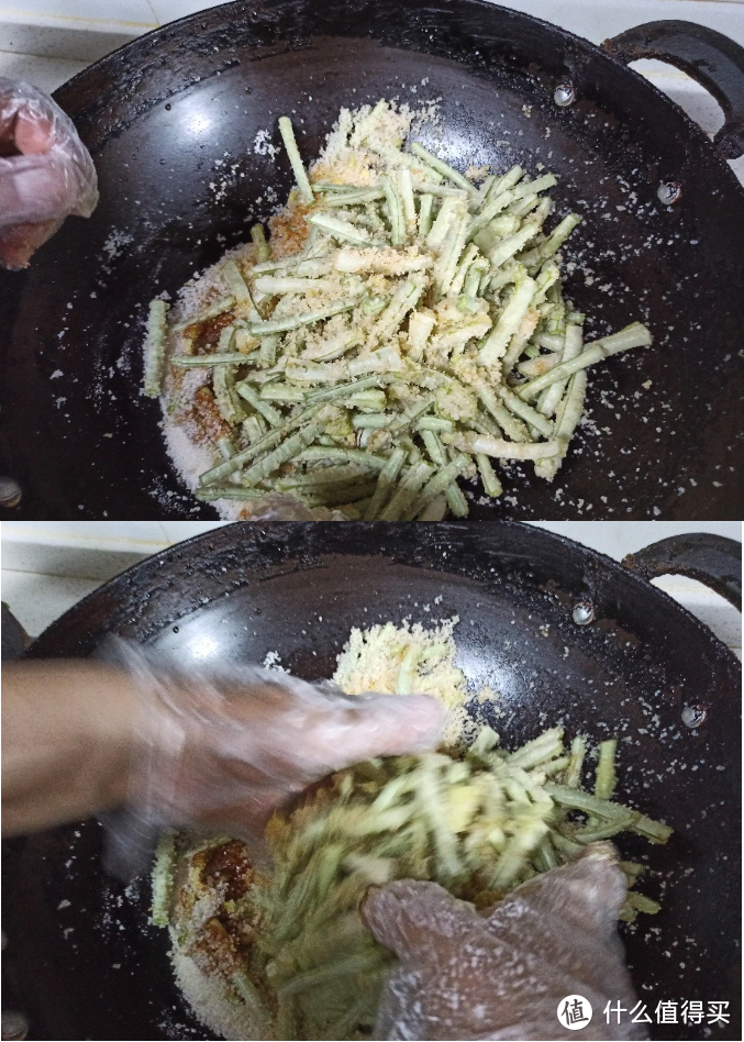 不油腻，又够味，步骤简单做蒸菜：蒸豆角。