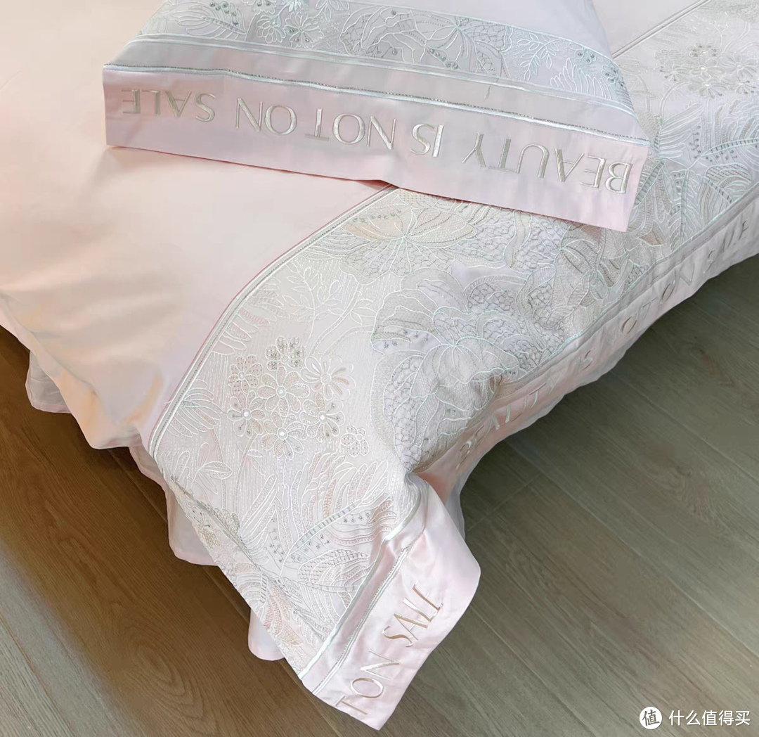 刺绣长绒棉床上四件套，改善睡眠不能少的好物