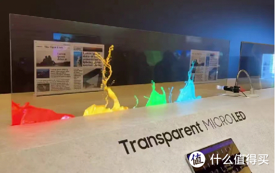 三星 采用Micro LED技术的透明电视