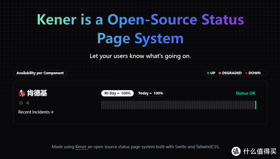UNRAID篇！Kener开源状态页面
