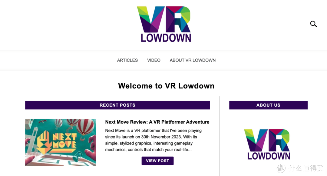 VR news website