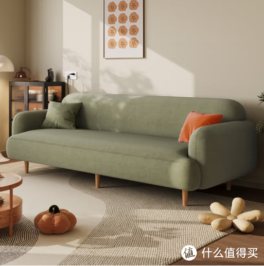 分享一款京东自由品牌惠寻绒面布艺沙发
