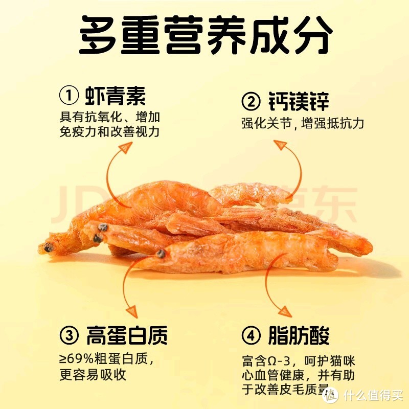 萌宠新品！疯狂的主人冻干南极磷虾宠物零食无盐幼猫猫咪增肥发腮美毛营养补钙成猫幼猫