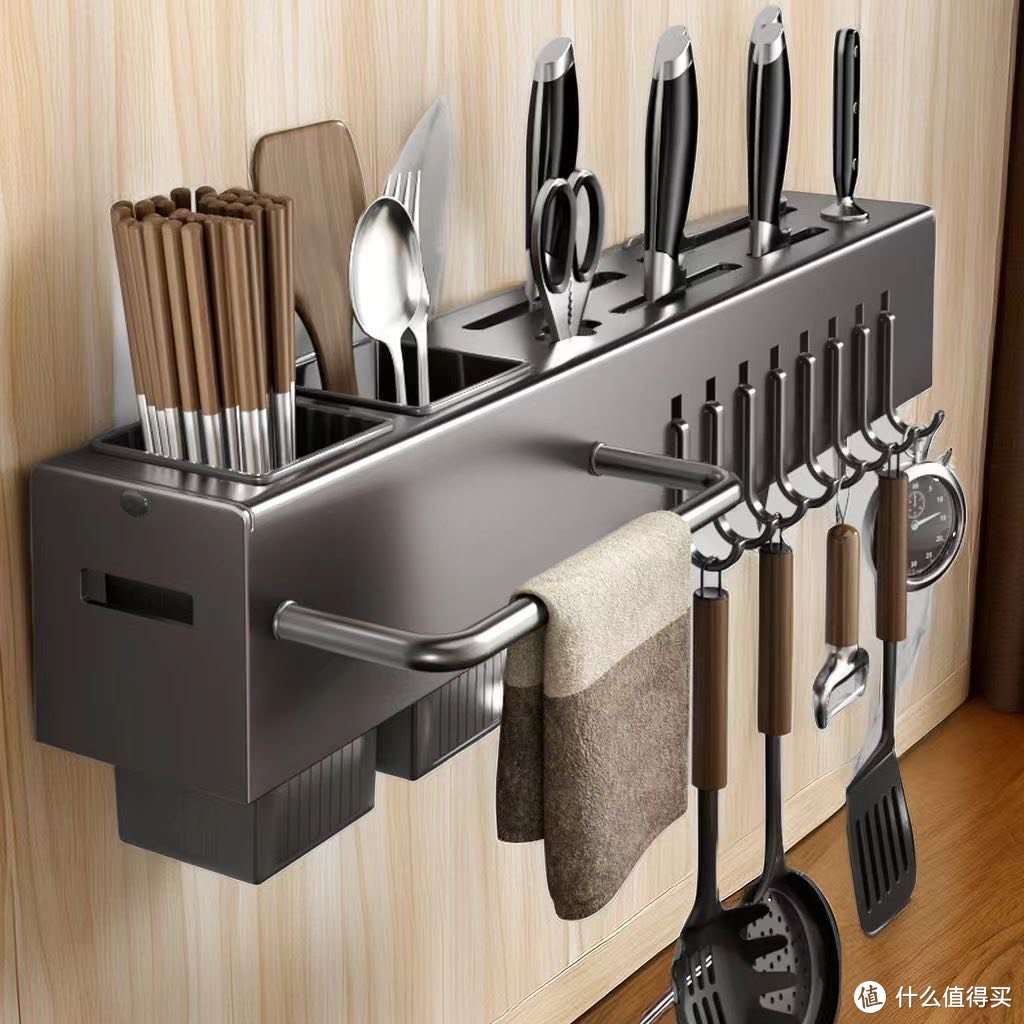 厨房神器：免打孔挂杆，让厨房更有序