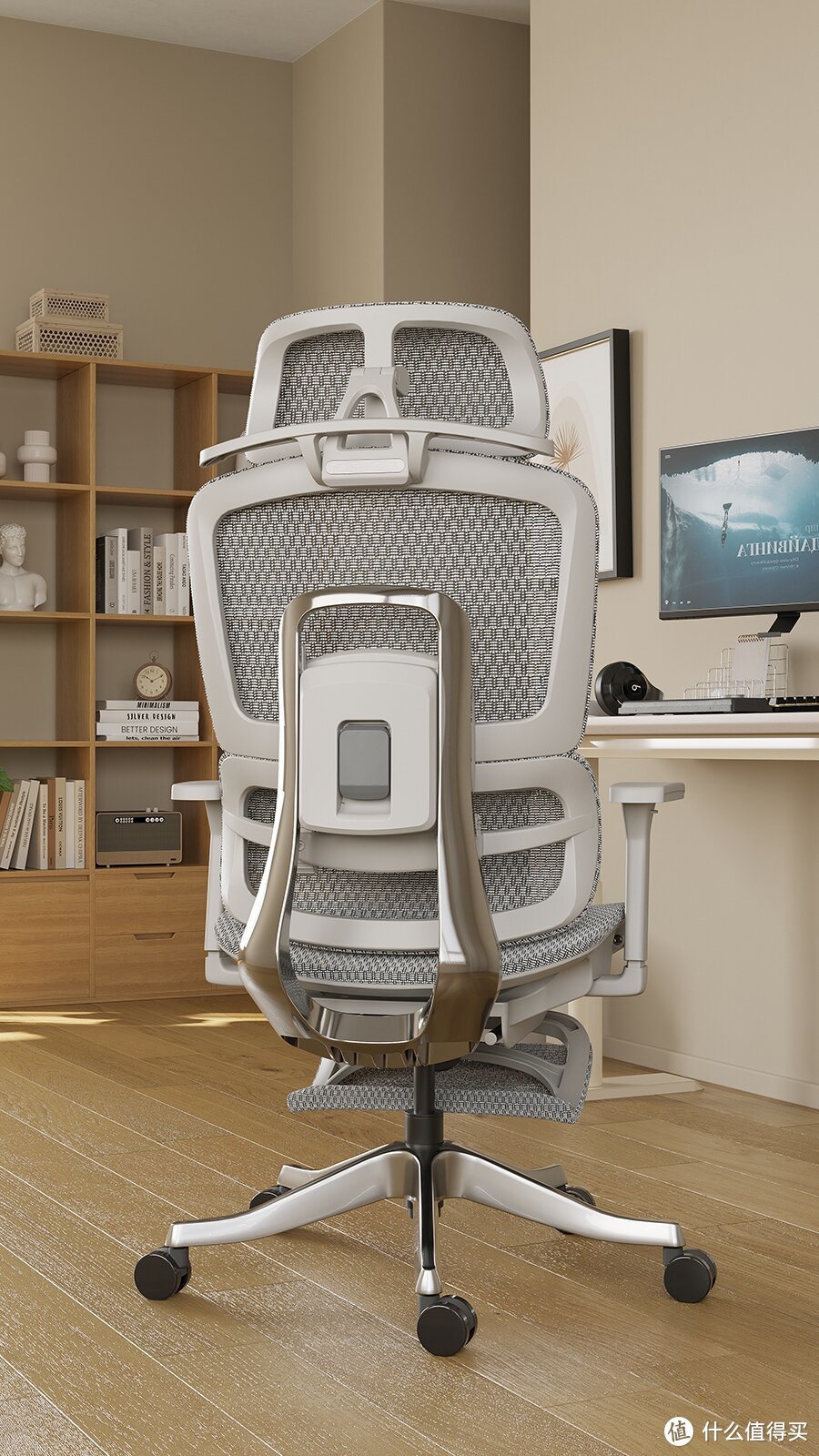 博泰人体工学椅双靠背电脑椅家用办公座椅电竞椅久坐学习转椅子