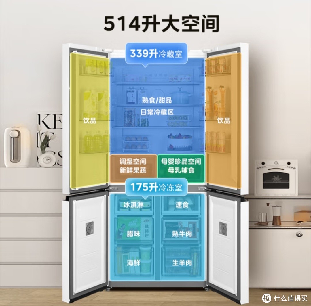 华凌美的冰箱新品发布！539升超大容量，双系统双循环，你值得拥有！