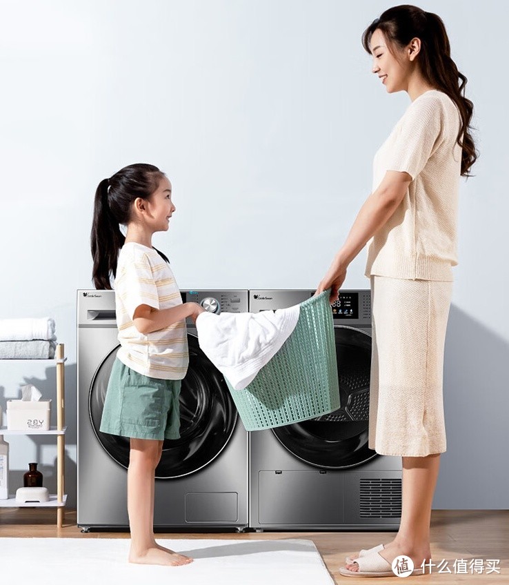 小天鹅水魔方系列 热泵洗烘套装（87+87）：有效解决衣物清洁与烘干难题
