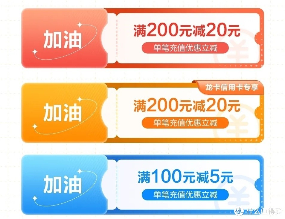 农行加油200-20+建行加油200-20 3张！中石油中石化均可！