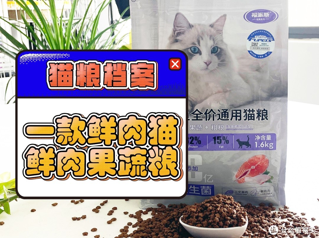 养短毛猫必看！这款猫粮竟让猫咪毛发亮泽！福派斯三文鱼益生菌猫粮推荐