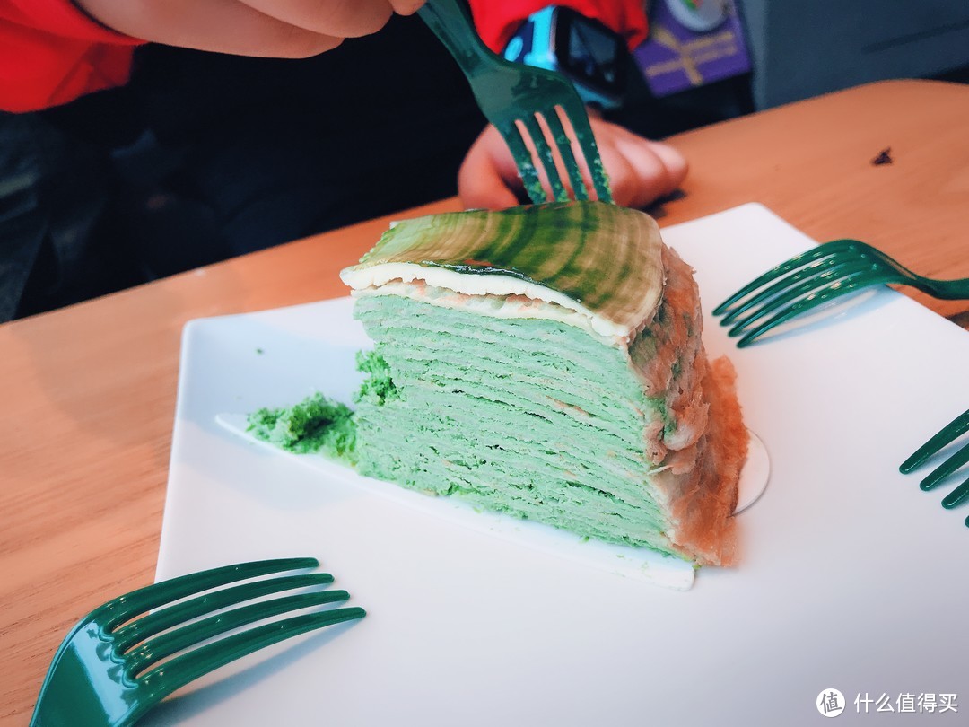 春日的一抹绿：抹茶千层蛋糕
