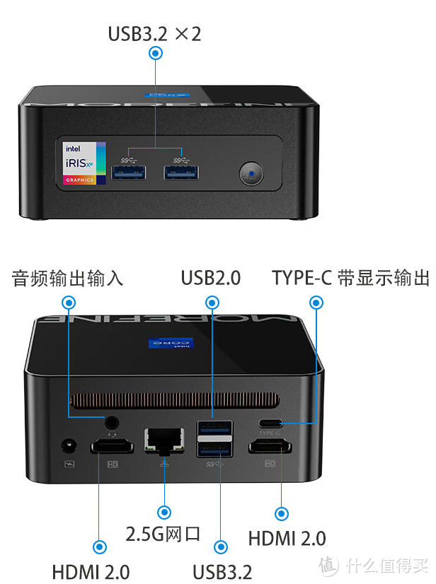 两千出头可以入手的13代i7-1360P迷你主机MOREFINE摩方M9PRO