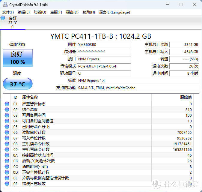 机械革命imini Pro520评测：英特尔Ultra 5 125H配长江存储PC411 SSD