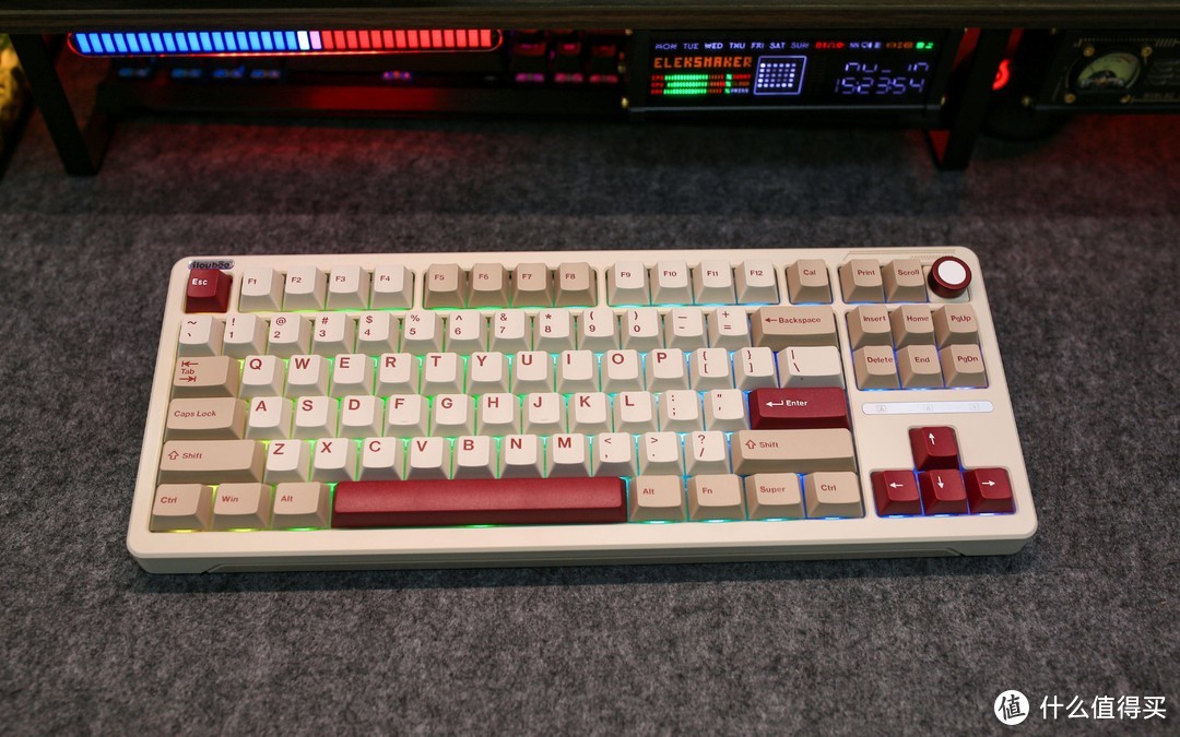当现代技术遇见复古风：ilovbee B87 键盘的视觉吸引力与触觉反馈全面探索_无线键盘_什么值得买