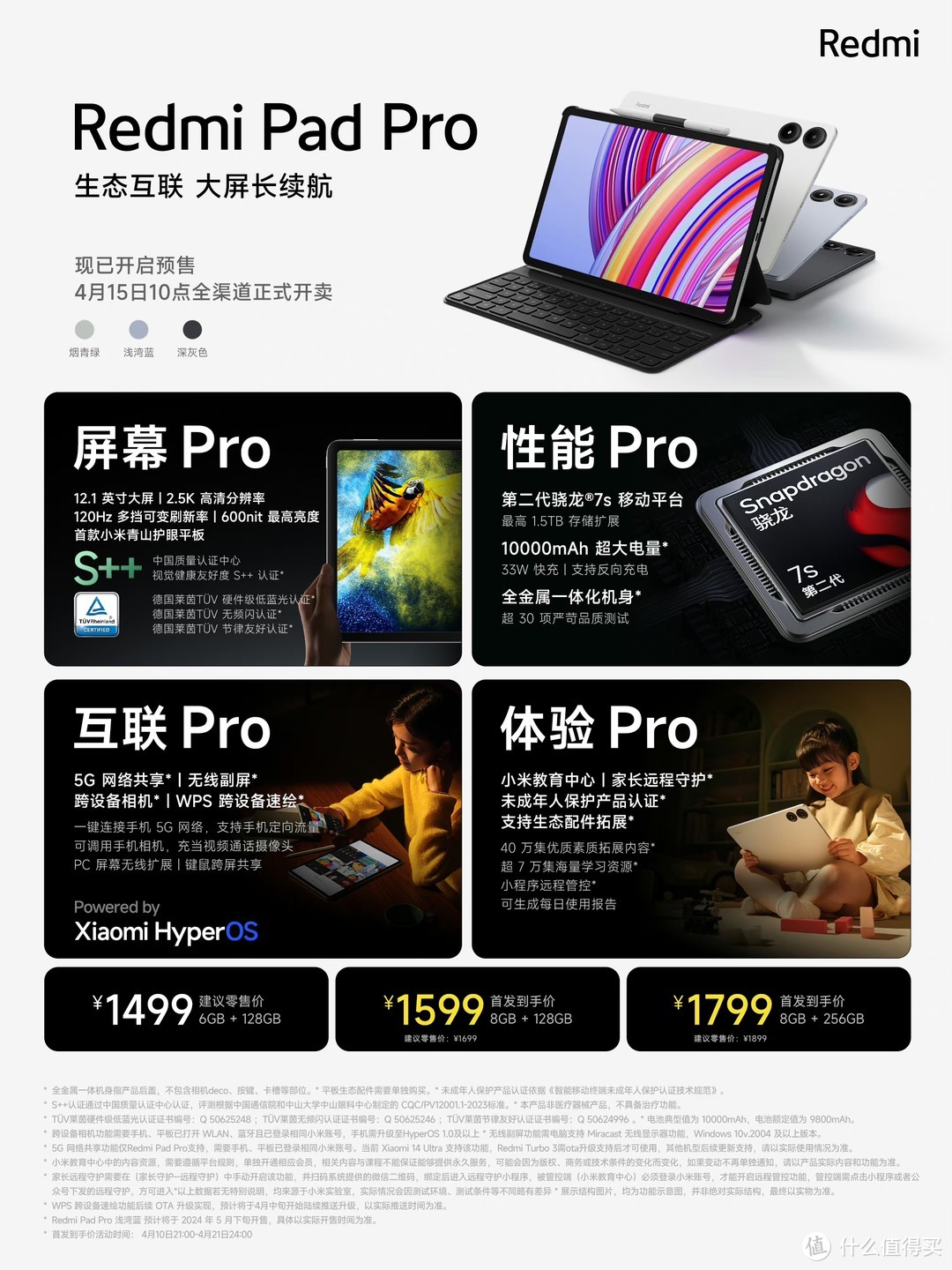 Redmi Pad Pro 12.1发布
