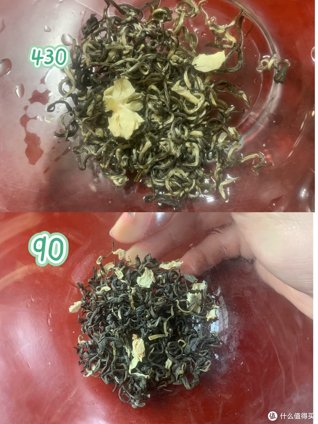 胖东来也有90一斤的散装茉莉花茶，和430一斤茉莉飘雪的区别怎么样？