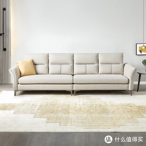 嘿！新品上线啦！全友家居奶油风布艺沙发，小户型也能拥有舒适沙发啦！