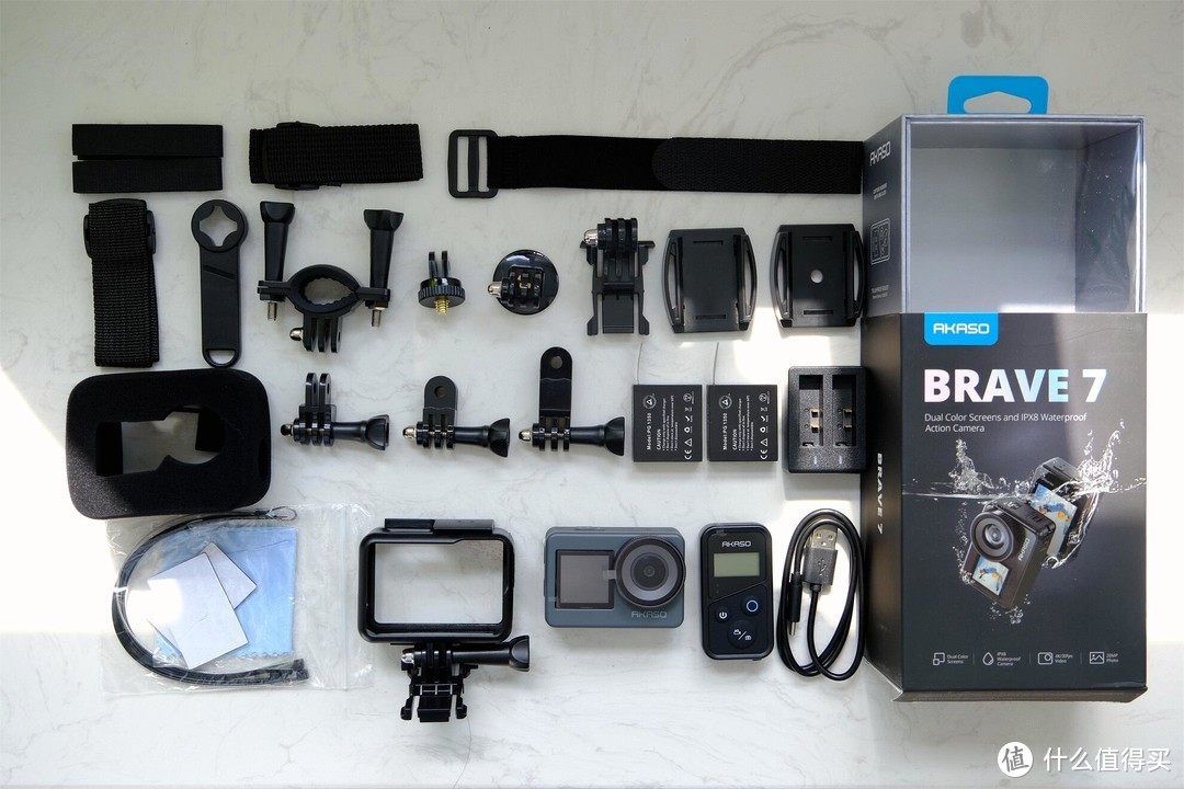 既要好用又要配件全还要便宜的运动相机选择，AKASO Brave7运动相机