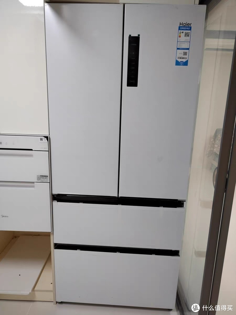 【零嵌】海尔500L法式四门对开双开白色嵌入式电冰箱风冷无霜超薄