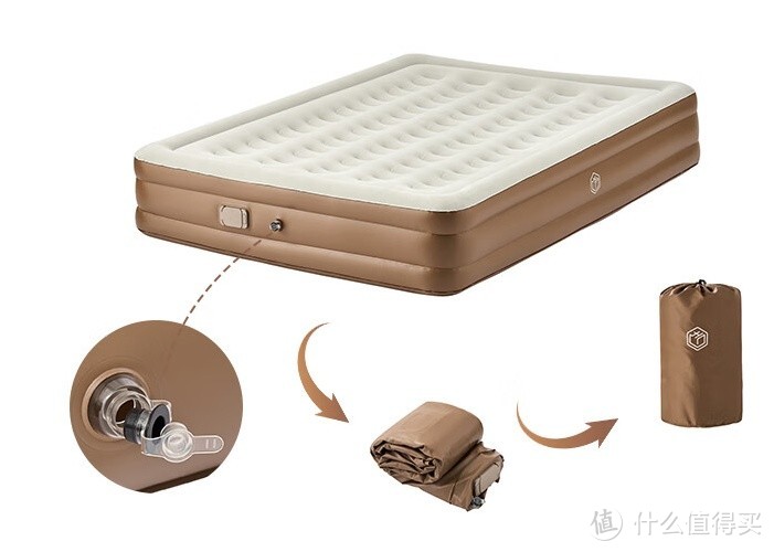 户外露营|享受便利与舒适——京东京造自动充气床垫